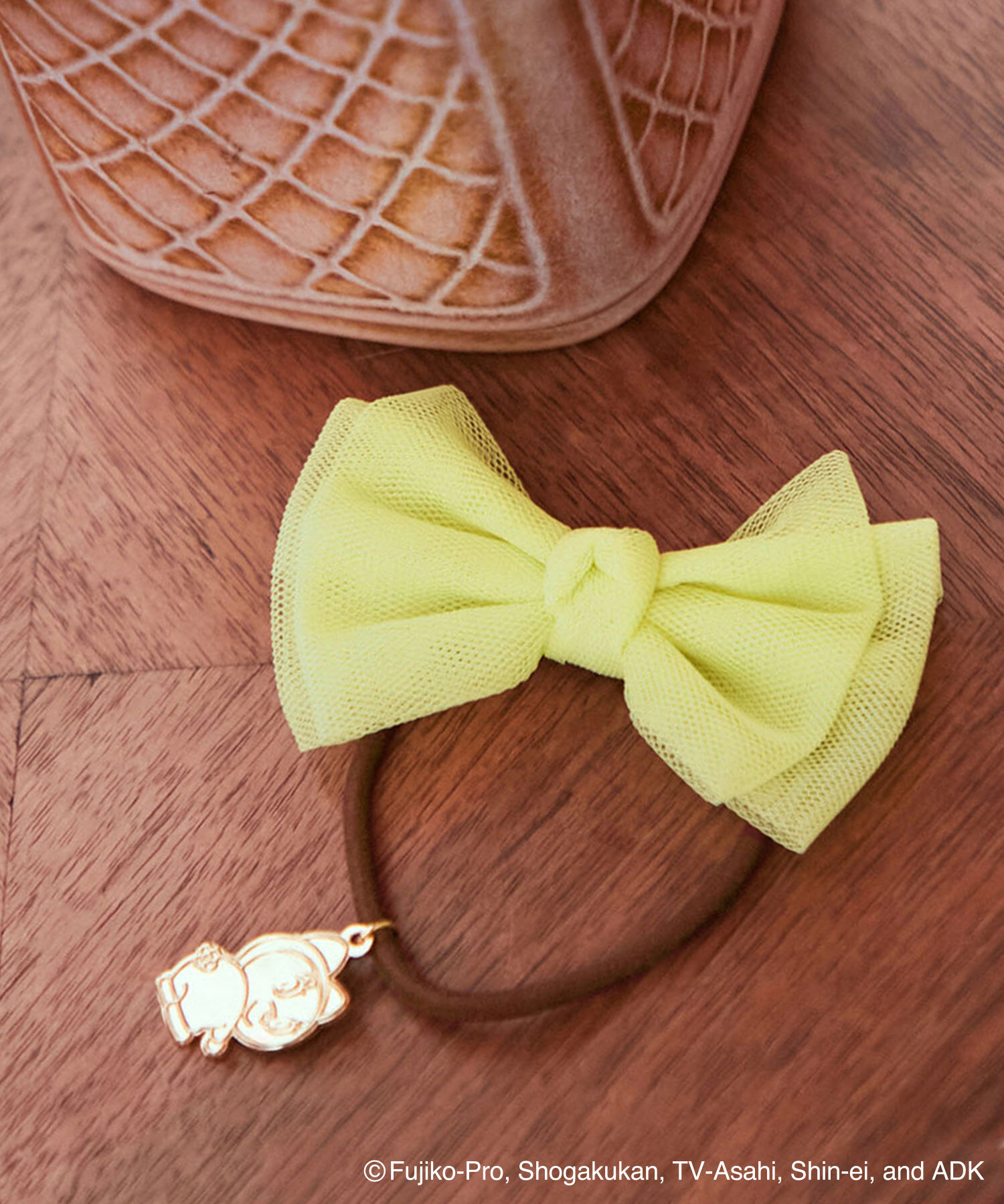 ROPE PICNIC PASSAGE「【ドラえもんコレクション】チュールリボンヘアゴム」|ヘアゴム・シュシュ|イエロー(80)