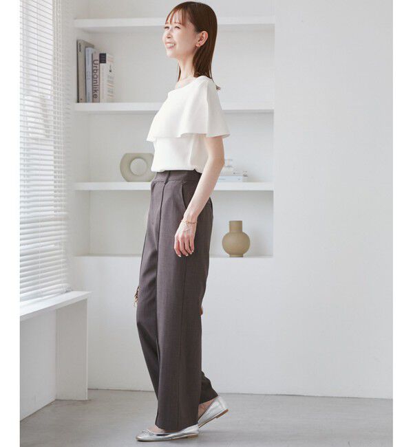 Rope&rsquo;Picnic「【UVカット・接触冷感・イージーケア】八方映えニット ケープニットプルオーバー」|ニット・セーター|