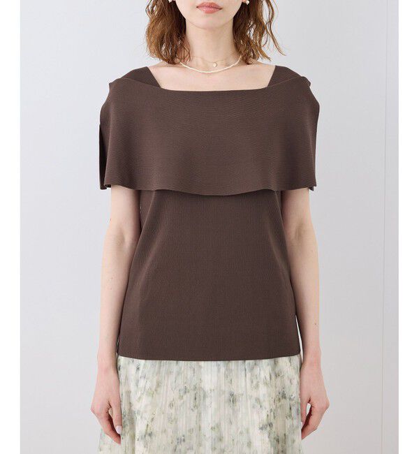 Rope&rsquo;Picnic「【UVカット・接触冷感・イージーケア】八方映えニット ケープニットプルオーバー」|ニット・セーター|