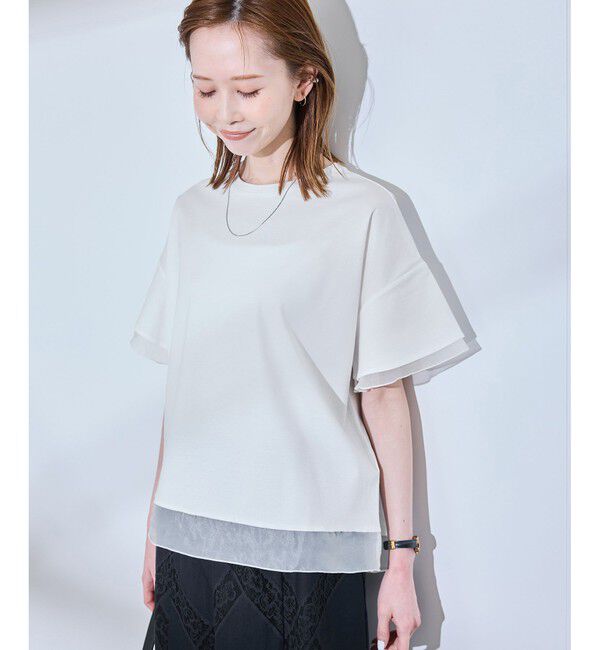 Rope&rsquo;Picnic「【UVカット・接触冷感】着丈が選べる70シルケットシアードッキングトップス」|Tシャツ・カットソー|