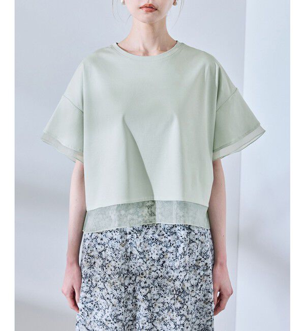 Rope&rsquo;Picnic「【UVカット・接触冷感】着丈が選べる70シルケットシアードッキングトップス」|Tシャツ・カットソー|