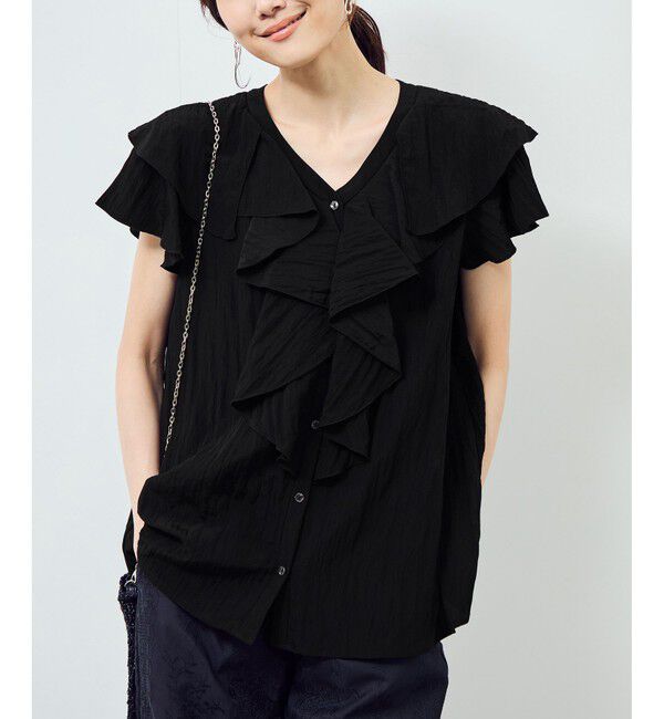 Rope&rsquo;Picnic「【emur/エミュール】ランダムラッフルブラウス」|シャツ・ブラウス|