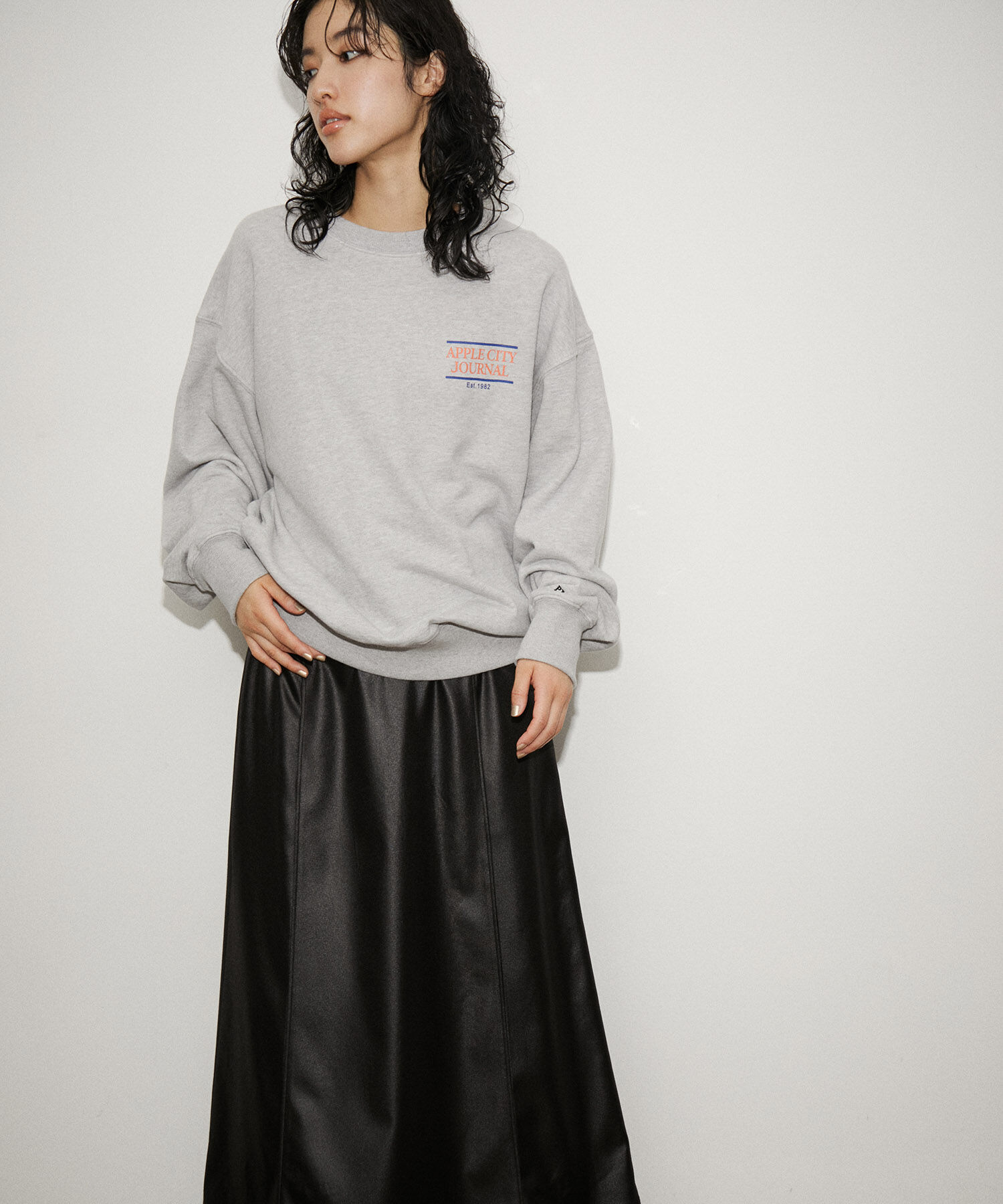 ADAM ET ROPE'「サンドステッチローウエストスカート」|スカート|