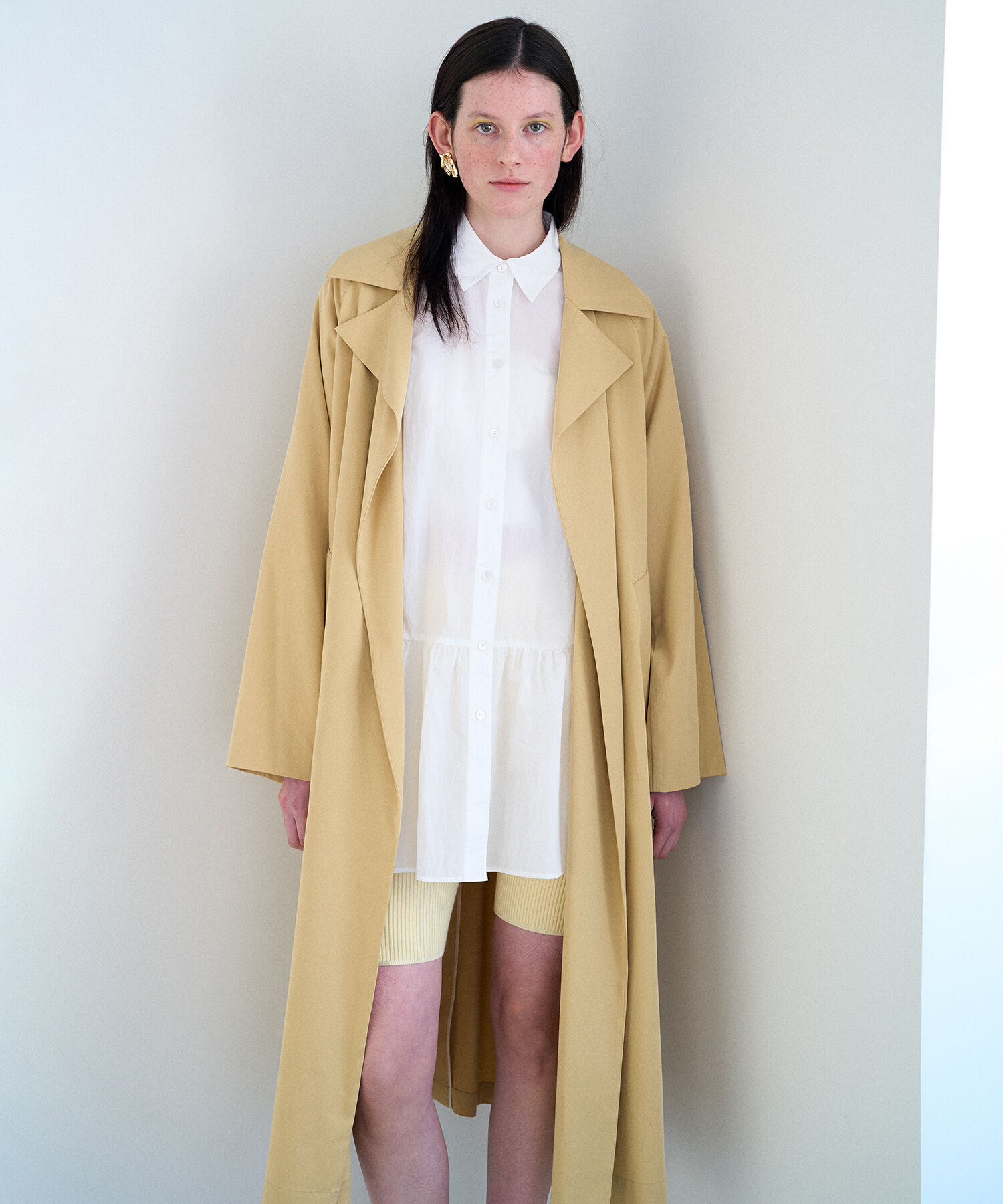 ADAM ET ROPE'「ミニマルオーバートレンチコート」|トレンチコート|