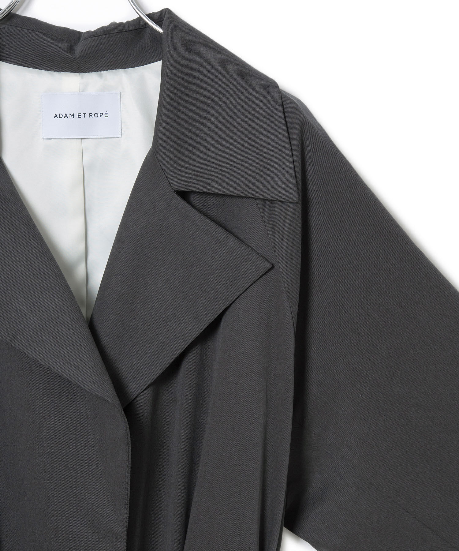 ADAM ET ROPE'「ミニマルオーバートレンチコート」|トレンチコート|