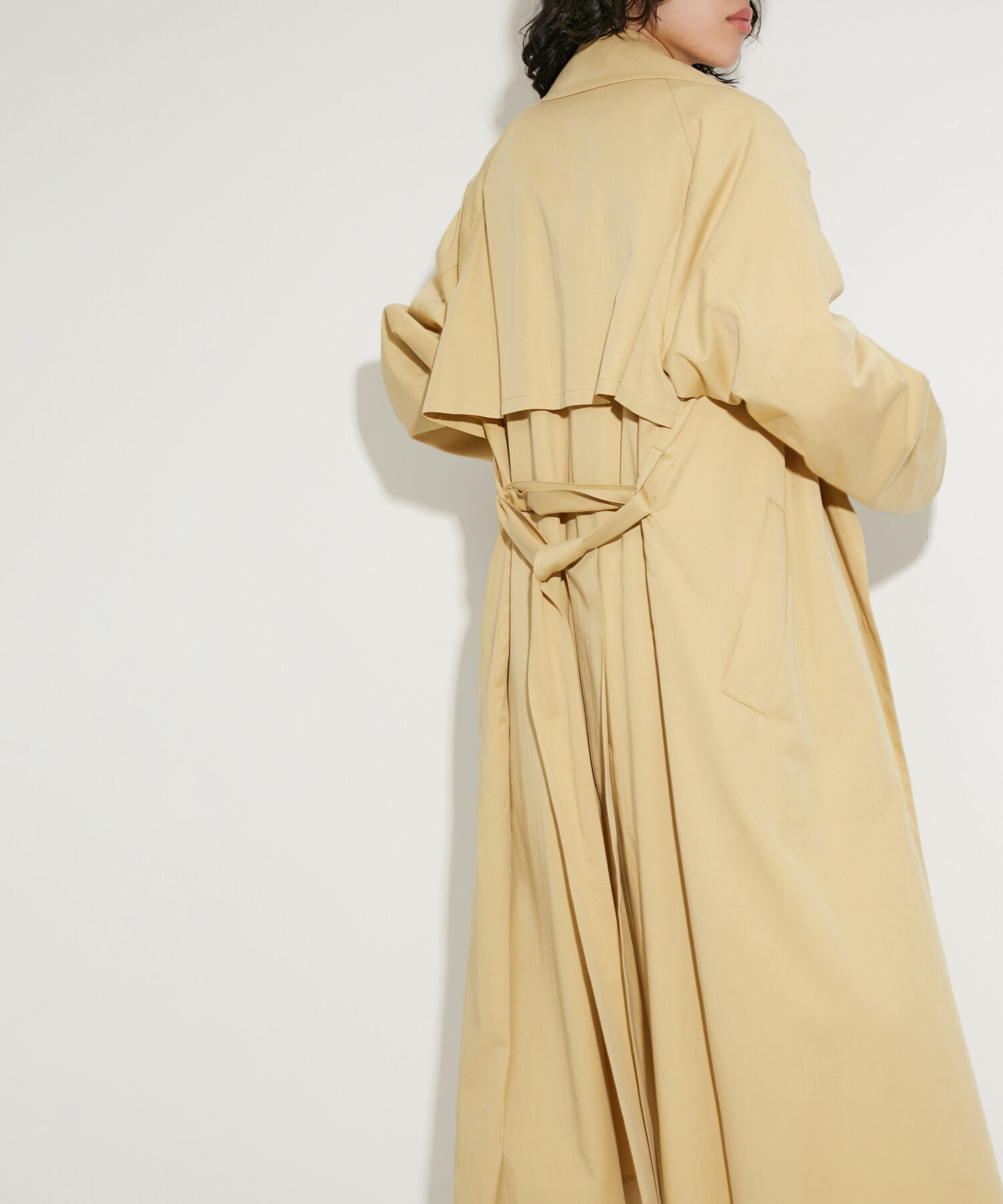 ADAM ET ROPE'「ミニマルオーバートレンチコート」|トレンチコート|