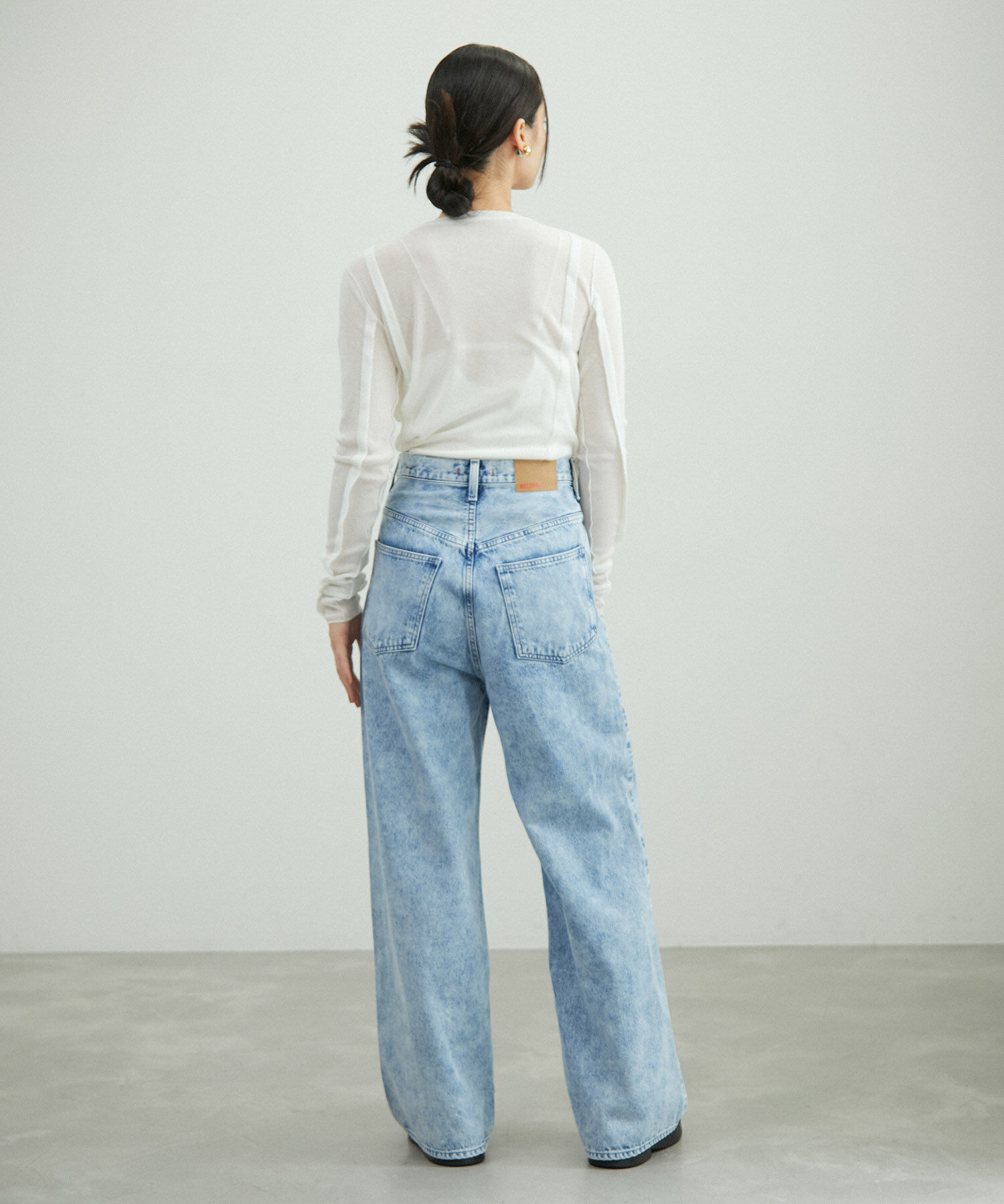 ADAM ET ROPE'「シアーテレコタックニュアンスロンT」|Tシャツ・カットソー|