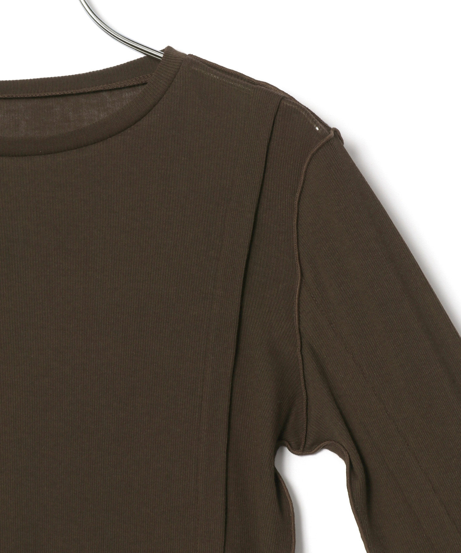 ADAM ET ROPE'「シアーテレコタックニュアンスロンT」|Tシャツ・カットソー|