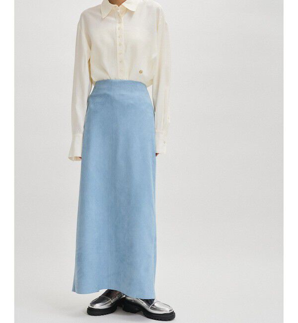 ADAM ET ROPE'「シンセティックスエードペンシルマキシスカート」|スカート|