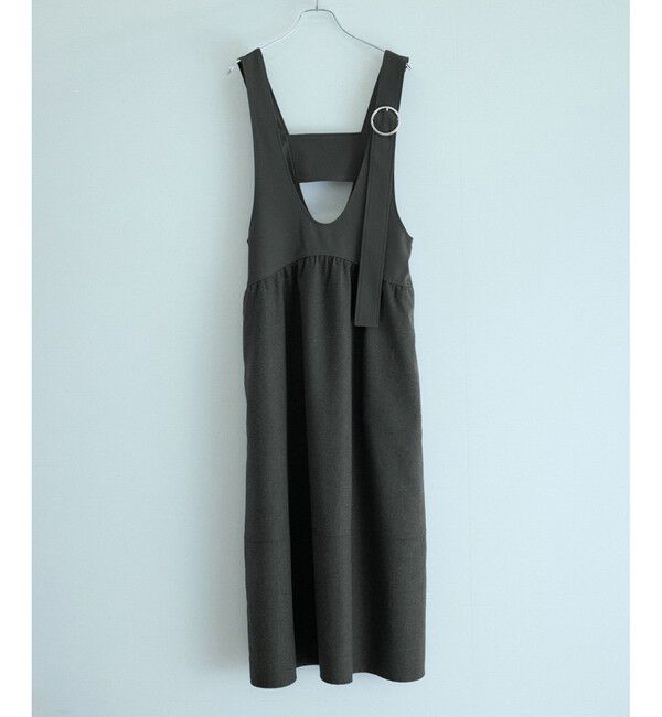 アダムエロペ ディープネックAラインワンピース　ダークグレー WEB限定】ディープネックAラインワンピース（ADAM ET ROPE'）｜ルミネ