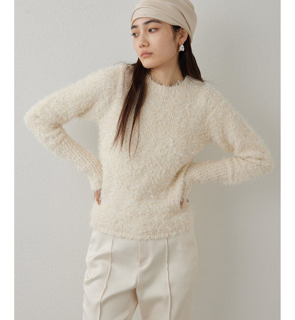  「ツィードニットプルオーバー」|ニット・セーター|