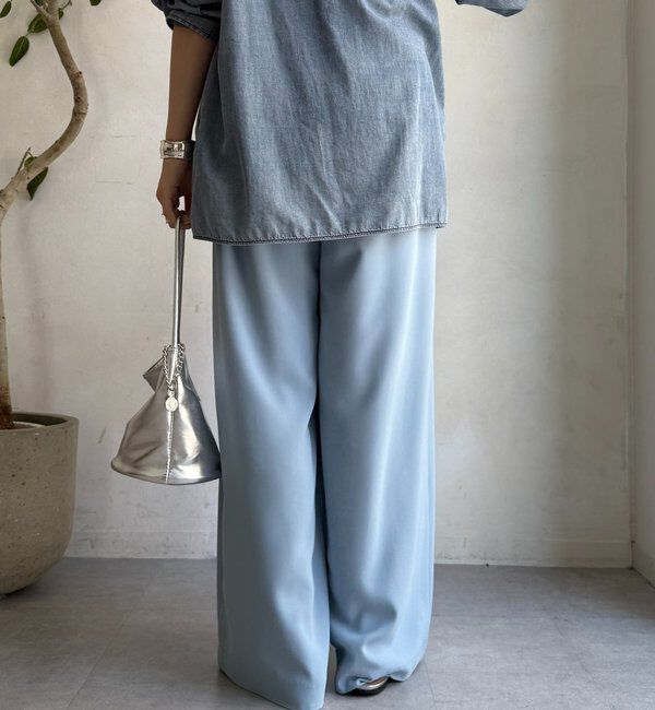  「【累計販売数3万枚突破/22色４サイズ展開！】タックワイドパンツ」|チノ|