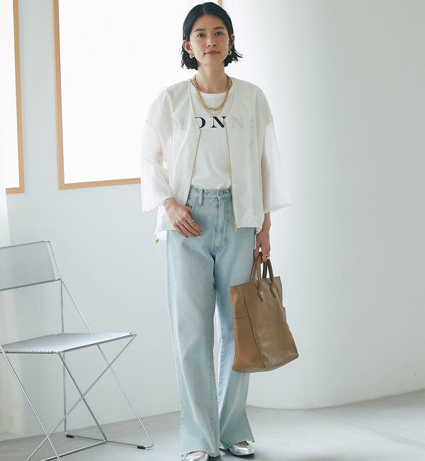  「【全骨格美脚見え！】slit DENIM」|デニム|