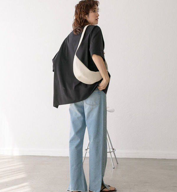  「【全骨格美脚見え！】slit DENIM」|デニム|