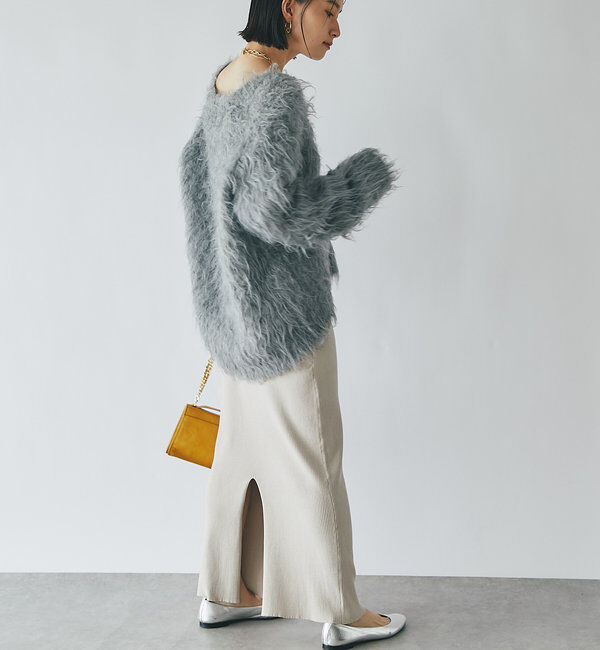  「【マイナス3kg/レビュー高評価☆】リブタイトスカート」|スカート|