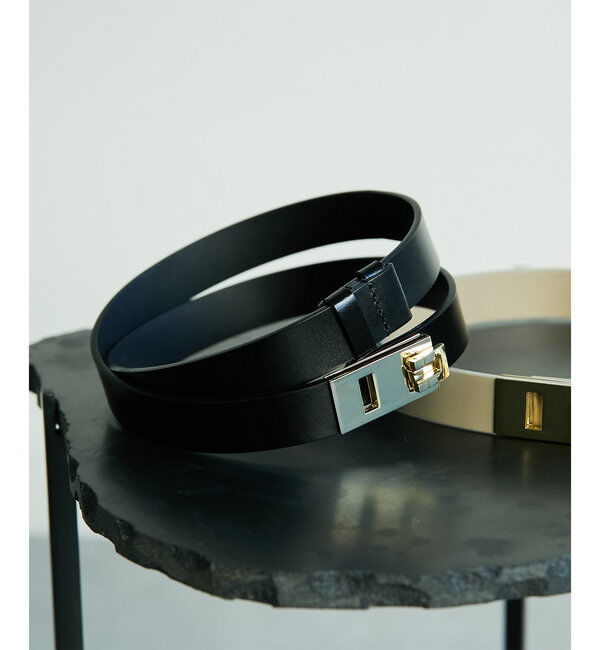  「《ウエスト調整自由自在！》スクエアバックルベルト」|ベルト|