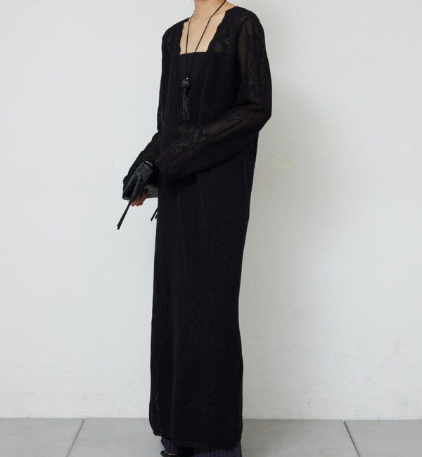  「メッシュニットドレス」|ワンピース|