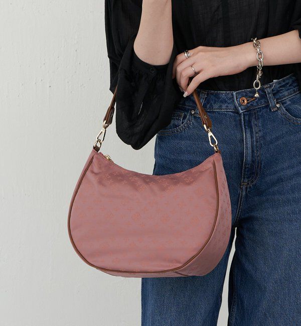  「ナイロンジャガード2WAYショルダーバッグ」|ショルダー・メッセンジャー|ピンクその他3