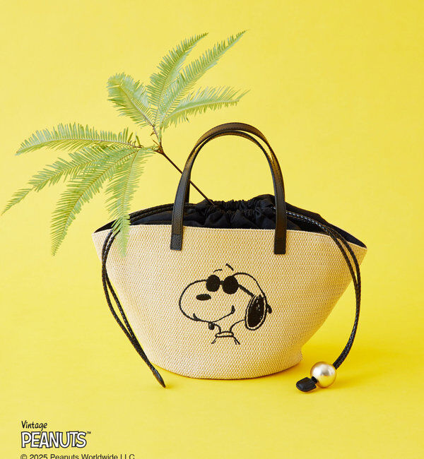  「【再値下げ】《PEANUTS&times;russetコラボ》カゴトートバッグ小」|トートバッグ|