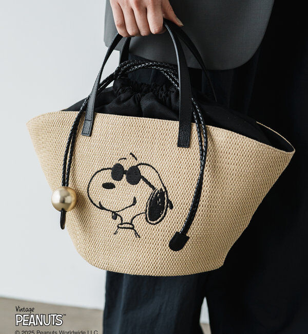  「【再値下げ】《PEANUTS&times;russetコラボ》カゴトートバッグ小」|トートバッグ|