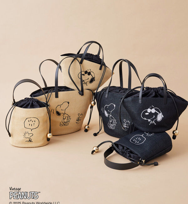  「【再値下げ】《PEANUTS&times;russetコラボ》カゴトートバッグ小」|トートバッグ|