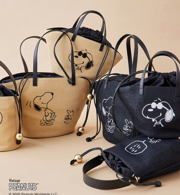  「【再値下げ】《PEANUTS&times;russetコラボ》カゴトートバッグ小」|トートバッグ|