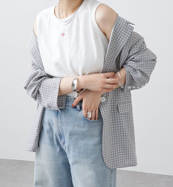  「テレコスリーブレスT」|キャミソール|