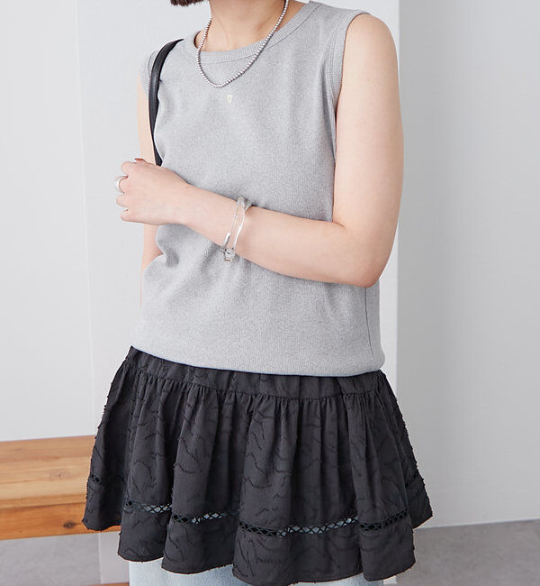  「テレコスリーブレスT」|キャミソール|