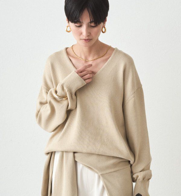  「コットンVニット」|ニット・セーター|