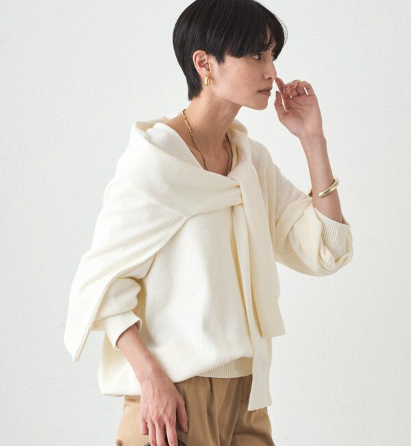  「マルチウェイ肩掛けニット」|ニット・セーター|