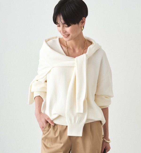  「マルチウェイ肩掛けニット」|ニット・セーター|