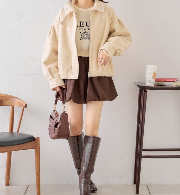  「スタンドツイードジップブルゾン」|ブルゾン・スタジャン|