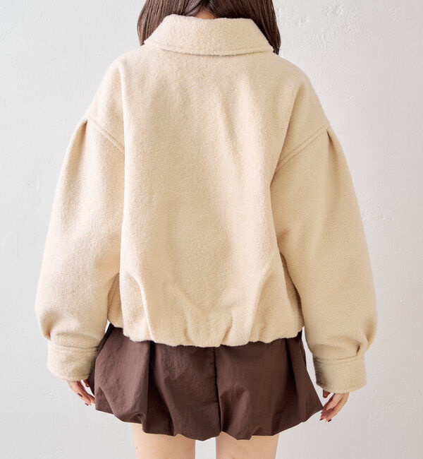  「スタンドツイードジップブルゾン」|ブルゾン・スタジャン|