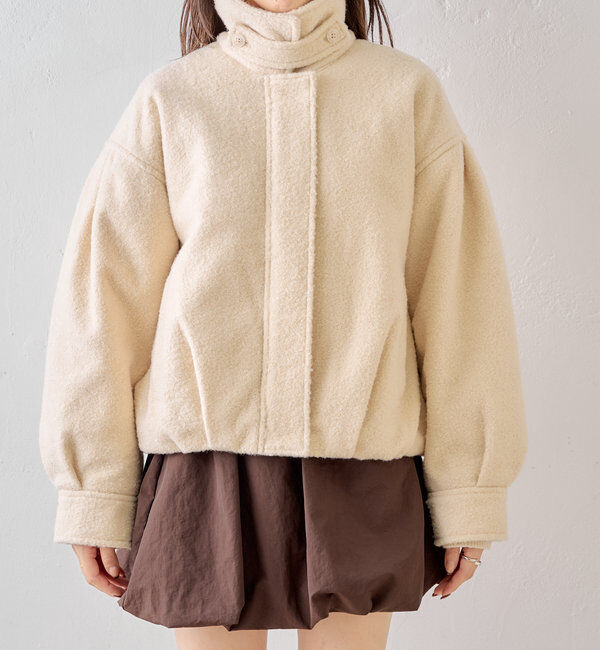  「スタンドツイードジップブルゾン」|ブルゾン・スタジャン|