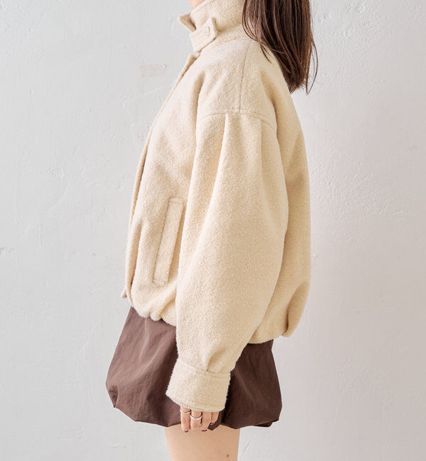  「スタンドツイードジップブルゾン」|ブルゾン・スタジャン|