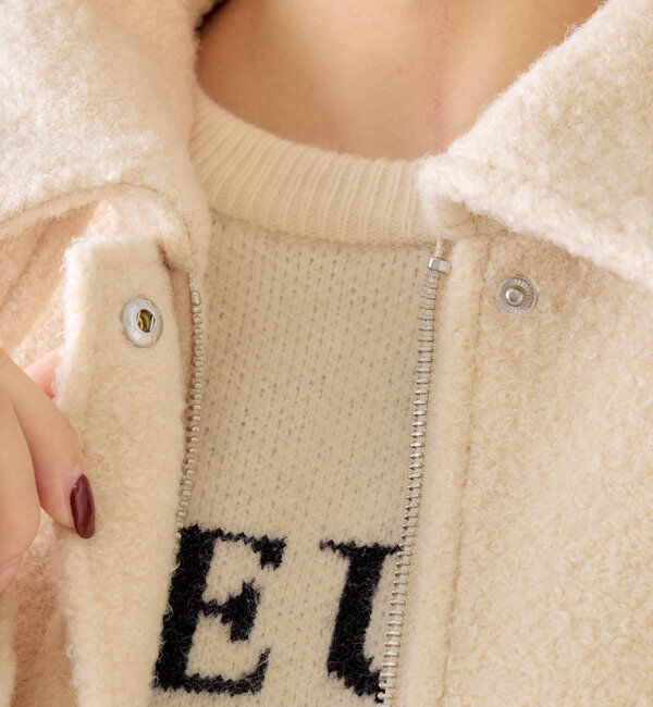  「スタンドツイードジップブルゾン」|ブルゾン・スタジャン|