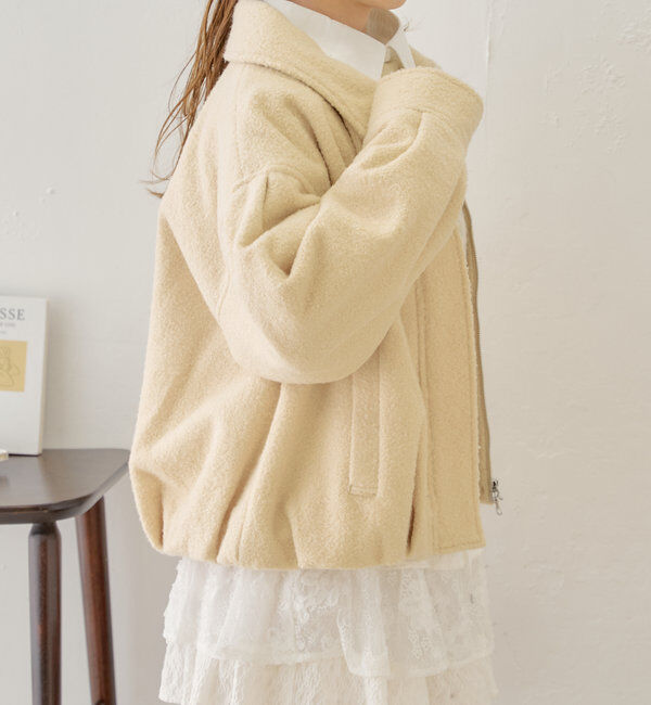  「スタンドツイードジップブルゾン」|ブルゾン・スタジャン|