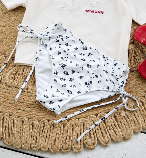  「【水着/ショーツ】サイドレースアップショーツ」|ビキニ|ホワイトその他2