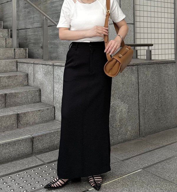  「【お気に入り累計2万超え/全骨格◎/低身長サイズ】マキシIラインスカート」|スカート|