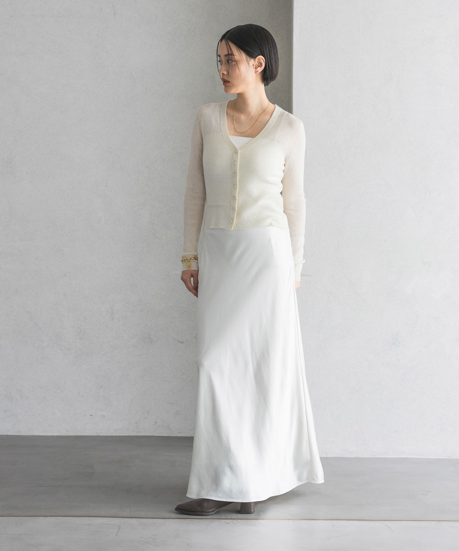 A part by 「シルクライクナロースカート」|スカート|