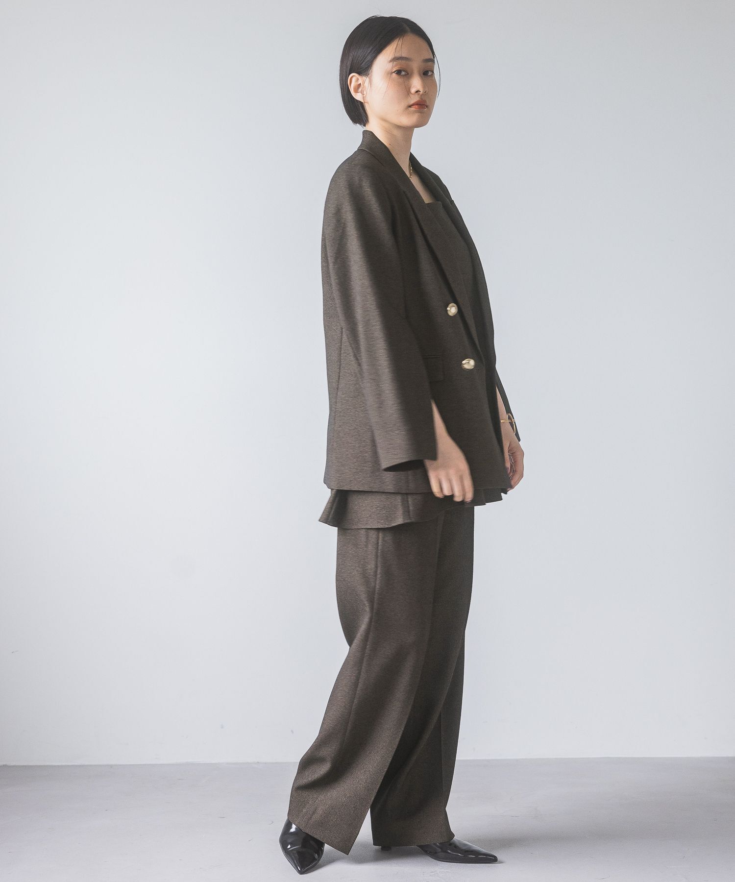 A part by 「【セットアップ対応】Ｗテーラードスリットジャケット」|テーラードジャケット|