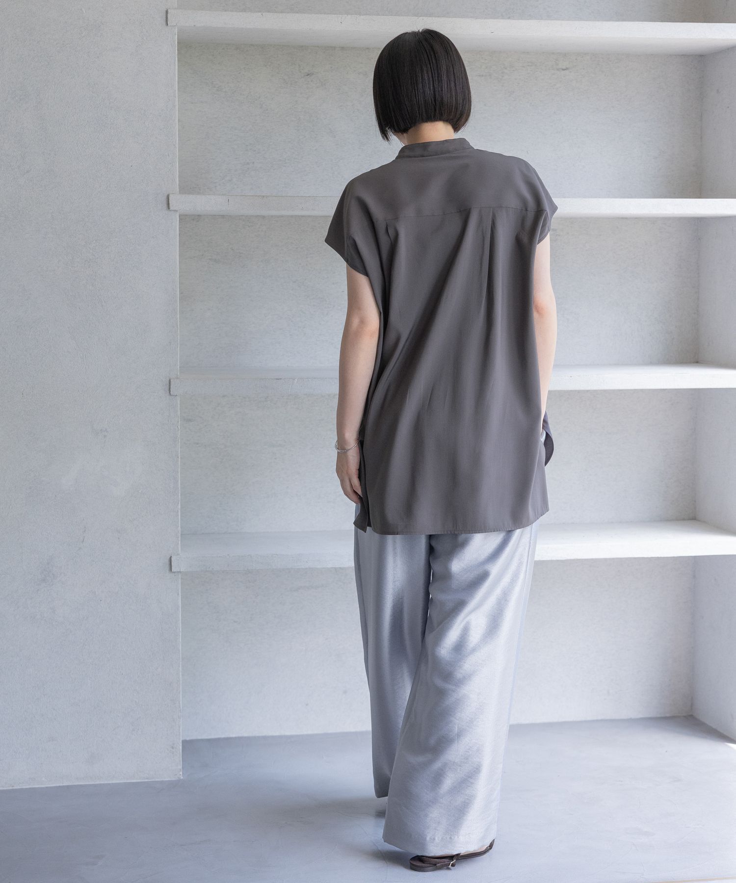 A part by 「ハイネックフレンチスリーブブラウス」|シャツ・ブラウス|