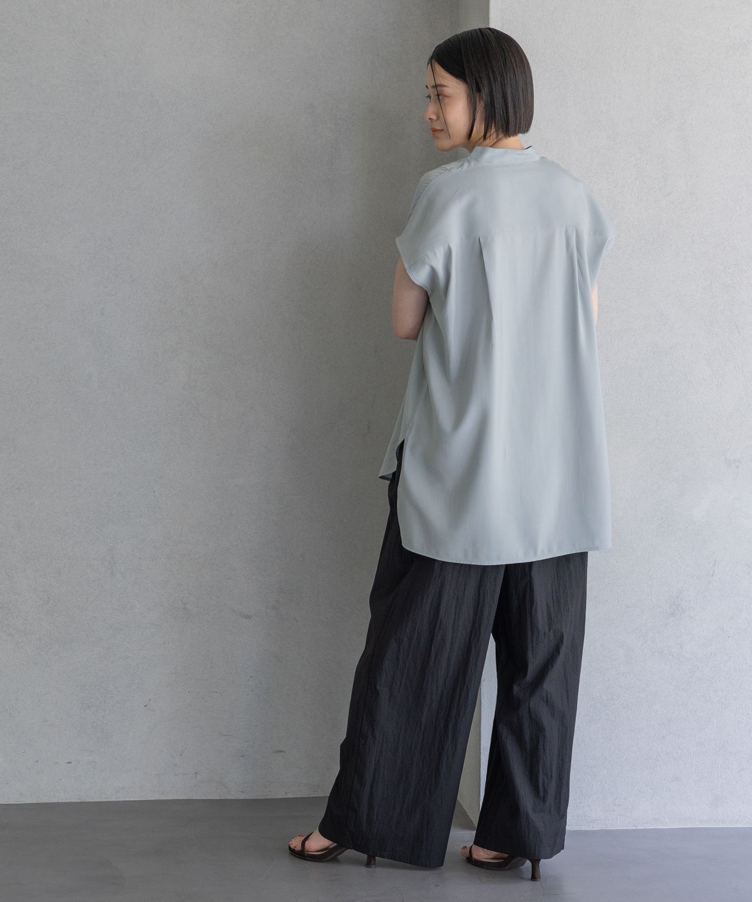 A part by 「ハイネックフレンチスリーブブラウス」|シャツ・ブラウス|