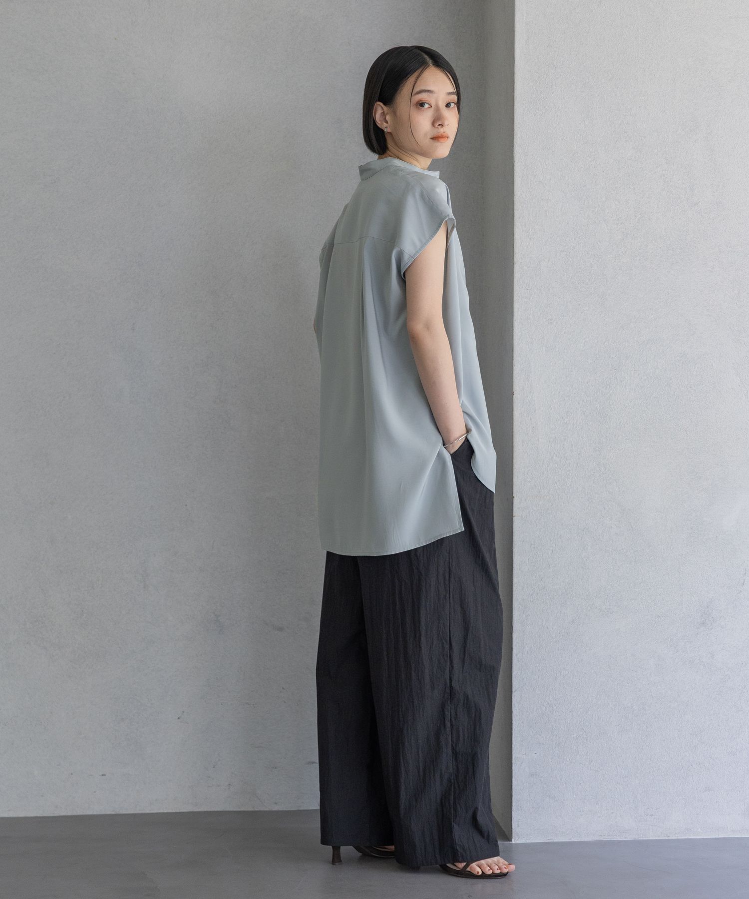 A part by 「ハイネックフレンチスリーブブラウス」|シャツ・ブラウス|