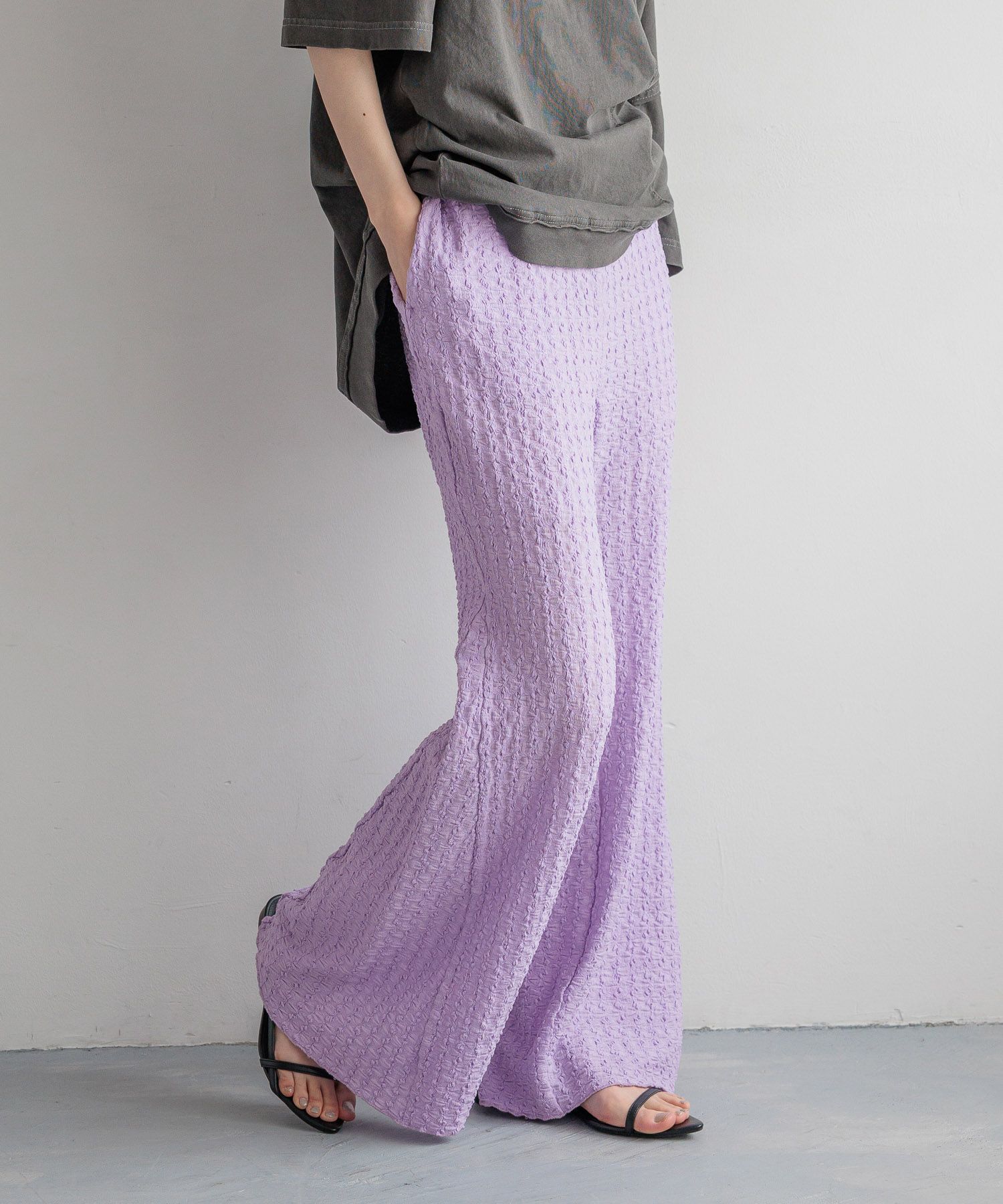 LOWRYS FARM「アソートフレアパンツ」|チノ|