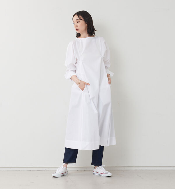 collex「切替ギャザードレス」|ワンピース|ホワイト