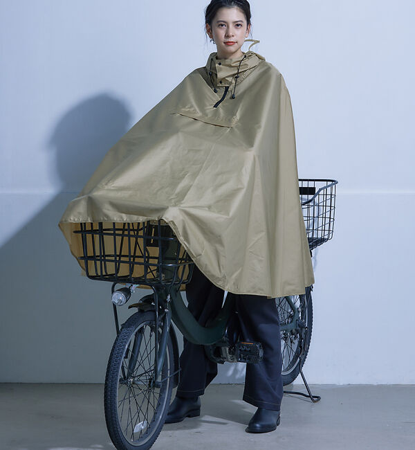 collex「【WEB限定】【a.s.s.a】サイクルポンチョ」|傘|ベージュ