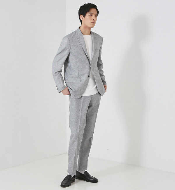 ABAHOUSE「【セットアップ対応/FLEX JACKET】カラミ織り ストレッチ メッシュジャ」|その他|