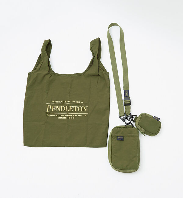 ABAHOUSE「【PENDLETON &times; MARIE】3P MULTI NECK POUCH /」|ショルダー・メッセンジャー|カーキ