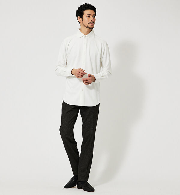 ABAHOUSE「【FLEX SHIRTS】ネオスウェード ツイル 長袖シャツ」|シャツ・ブラウス|